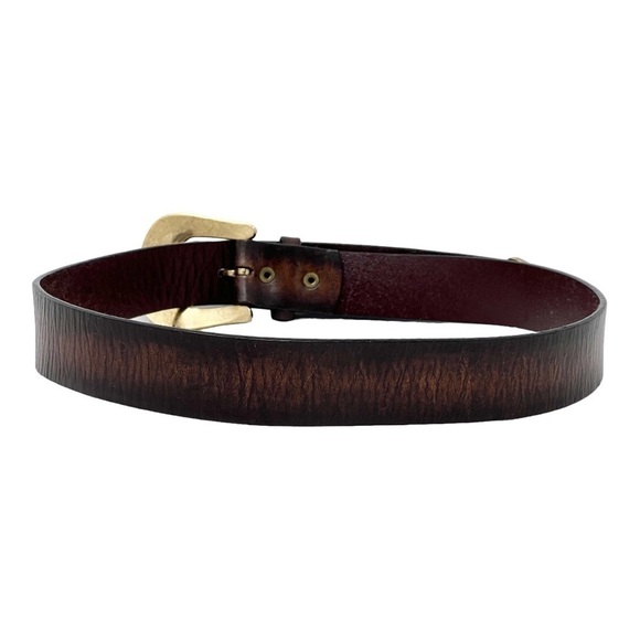 CHICO’S Belt Genuine Leather Brown Tortoiseshell Buckle & Tip, Size Small - Picture 3 of 9